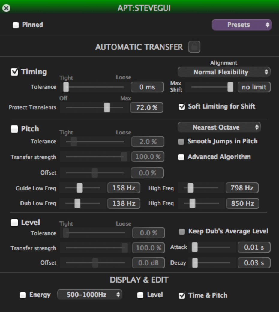 APT control panel