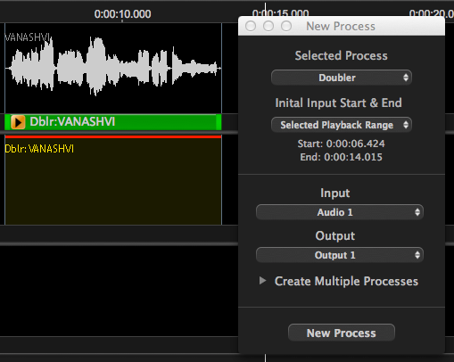 Doubler - Create Process