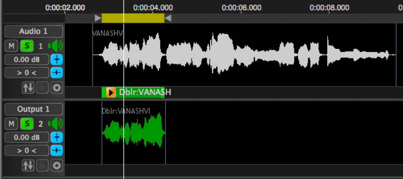 Doubler - Playback Range processed