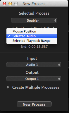 Doubler - Range Selection window