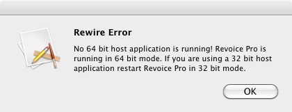 Rewire 64 bit Error