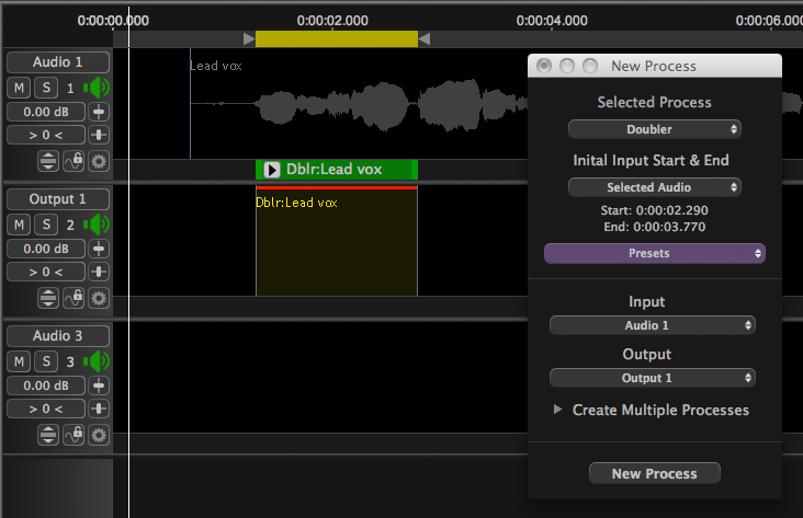 Doubler - with Playback Range unprocessed