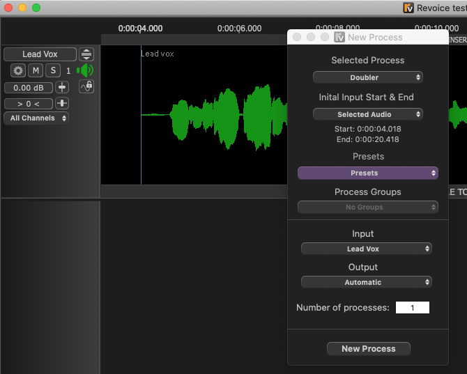 Doubler- Set Process