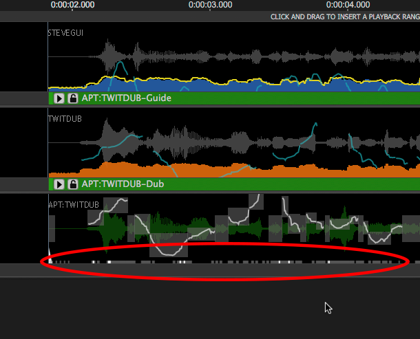 Show signal editing strength