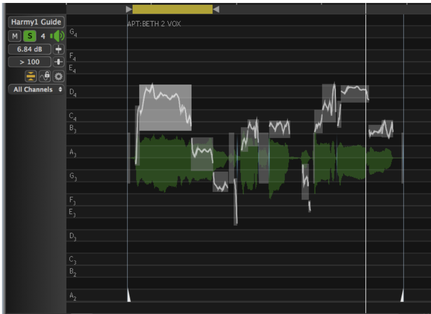 Correct APT Output Harmony Pitch